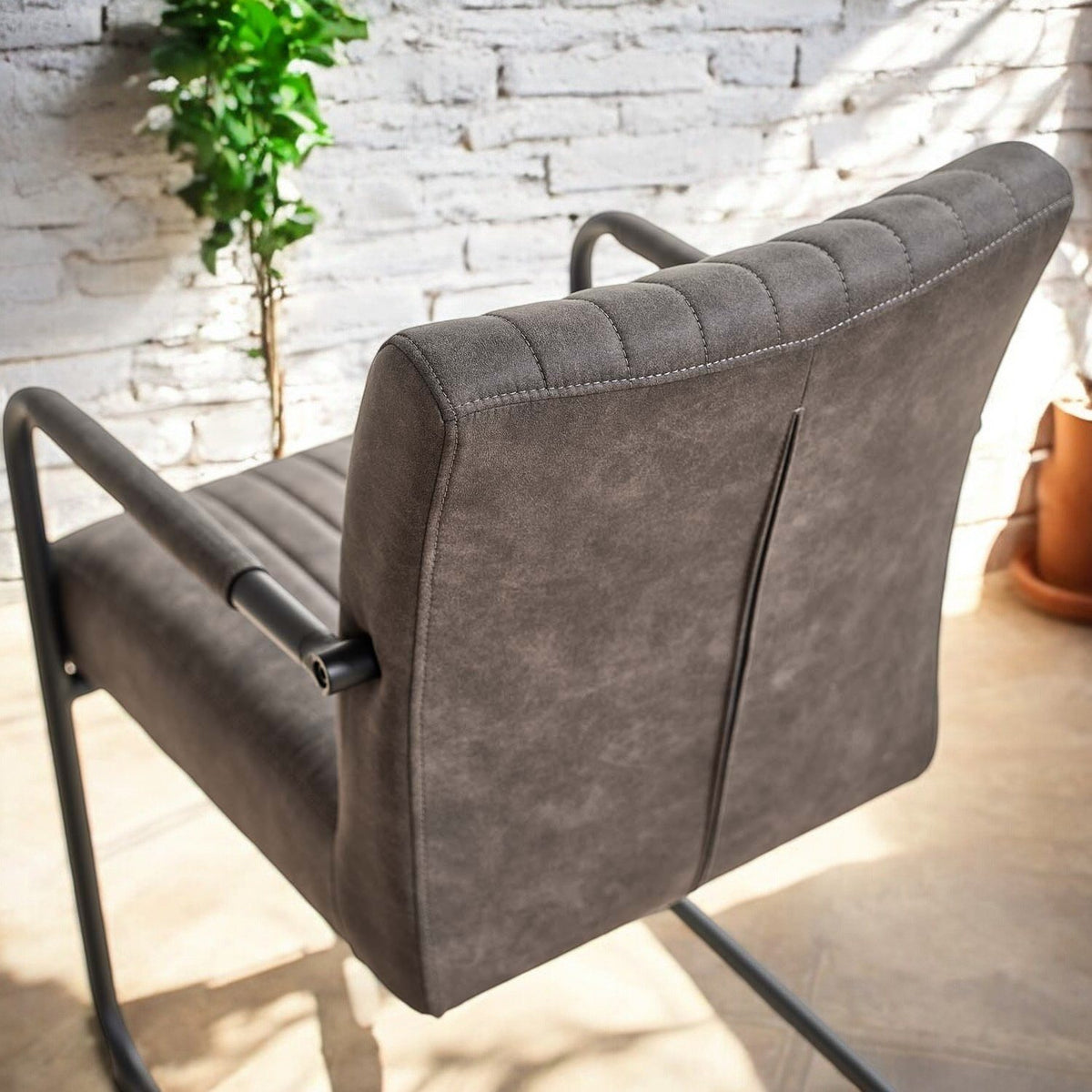 Adele Pocket Sprung Dining Chair - Anthracite (Set of 2)
