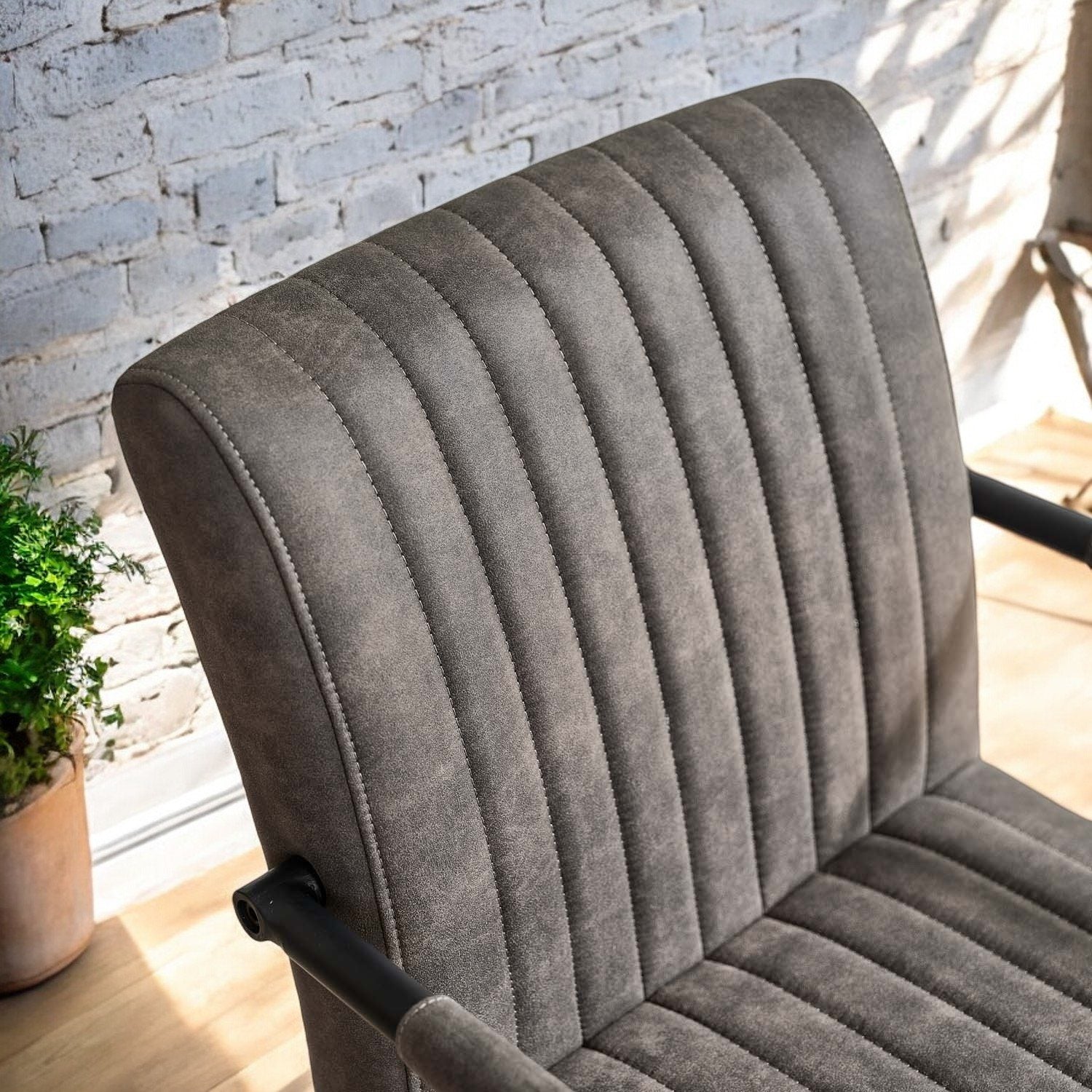 Adele Pocket Sprung Dining Chair - Anthracite (Set of 2)