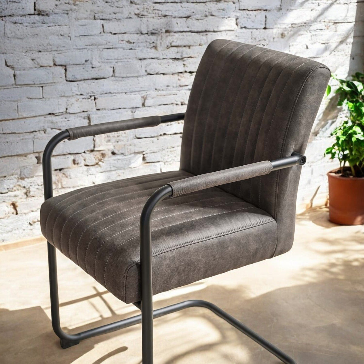 Adele Pocket Sprung Dining Chair - Anthracite (Set of 2)