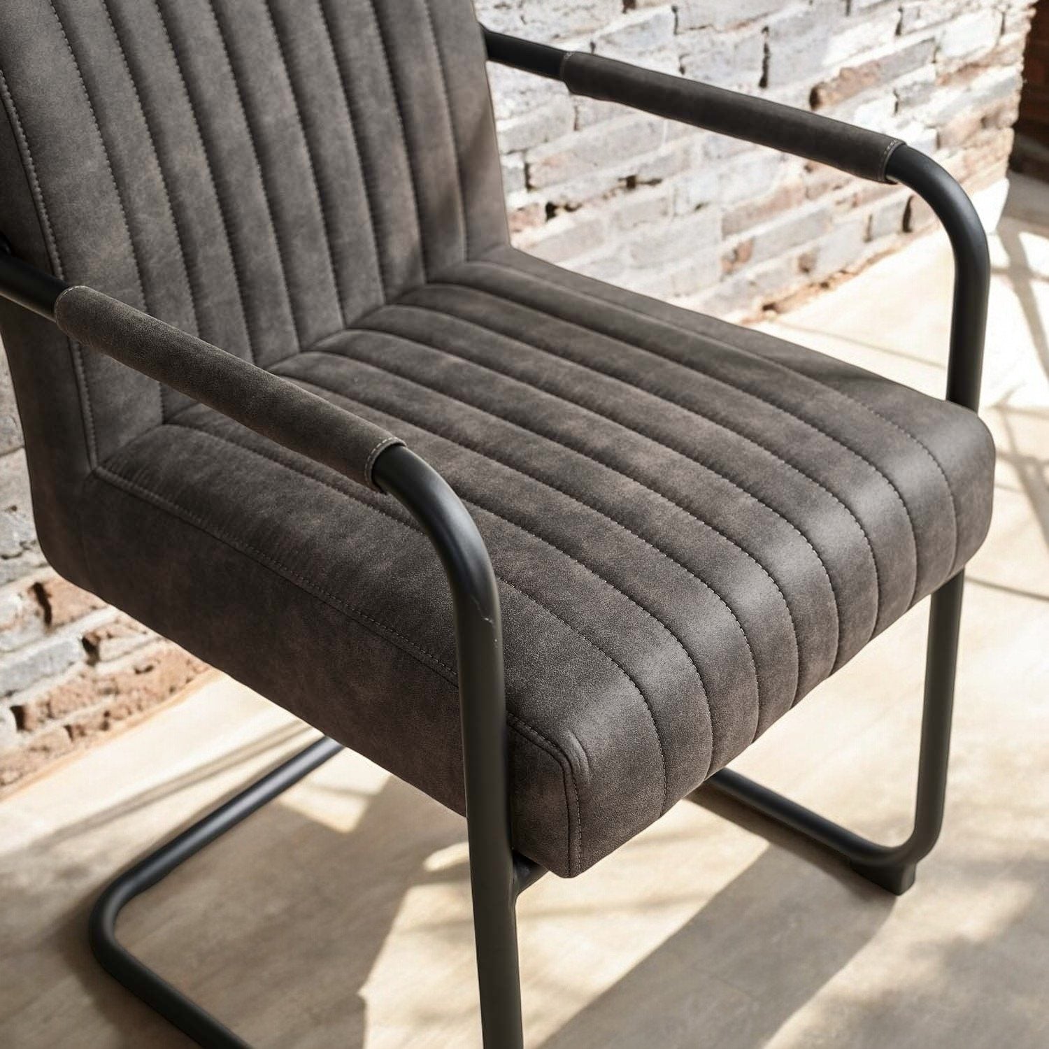 Adele Pocket Sprung Dining Chair - Anthracite (Set of 2)