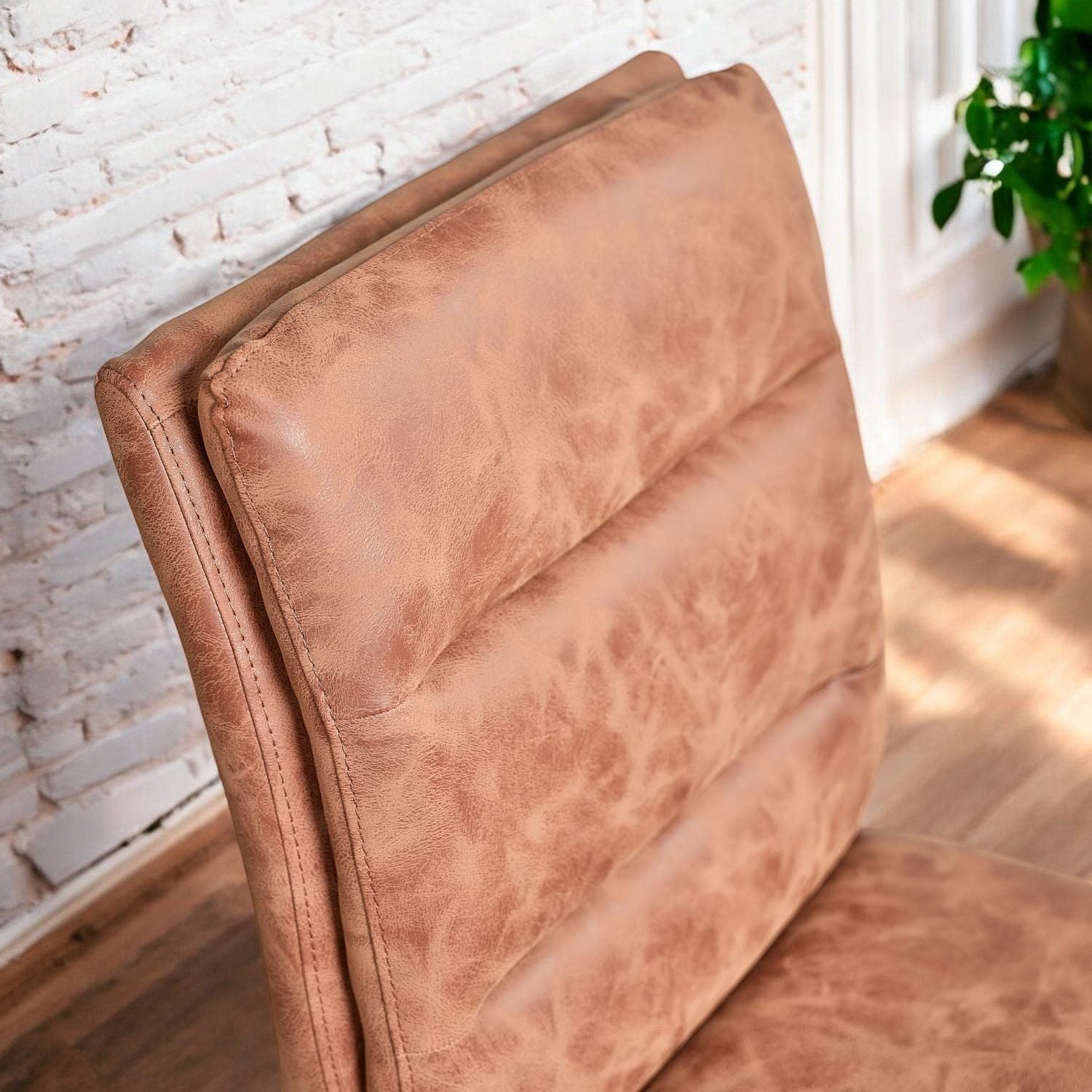 Industrial Dining Chair - Tan (Set of 2)