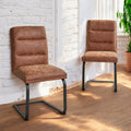 Industrial Dining Chair - Tan (Set of 2)