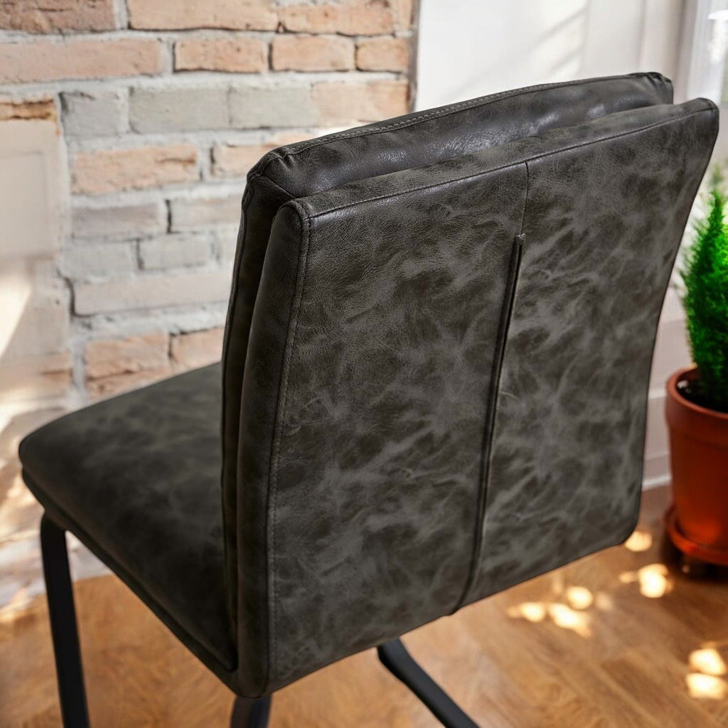 Industrial Dining Chair - Grey (Set of 2)