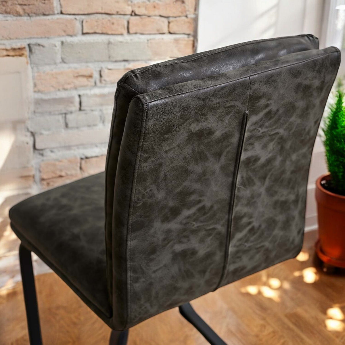 Industrial Dining Chair - Grey (Set of 2)