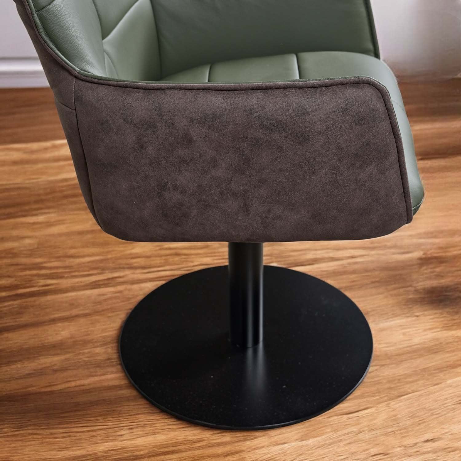 Arno Green Real Leather Dining Chair (Set of 2)