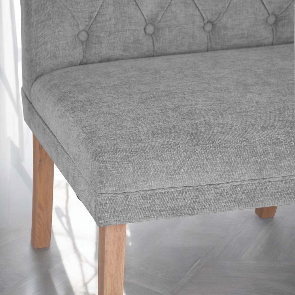 Boston Corner Bench in Grey (Left Hand Facing)