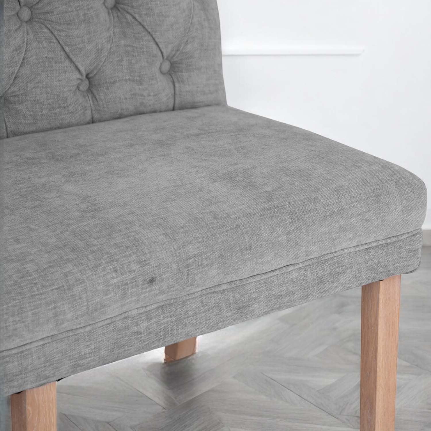 Boston Corner Bench in Grey (Left Hand Facing)
