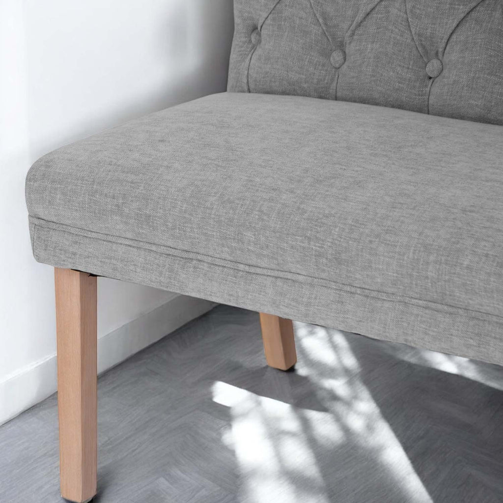 Boston Corner Bench in Grey (Right Hand Facing)