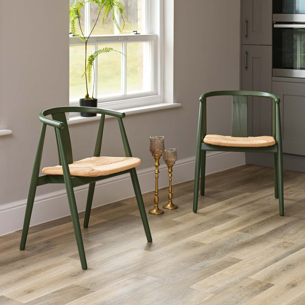 Long Island Dining Chair - Olive Green (Set of 2)