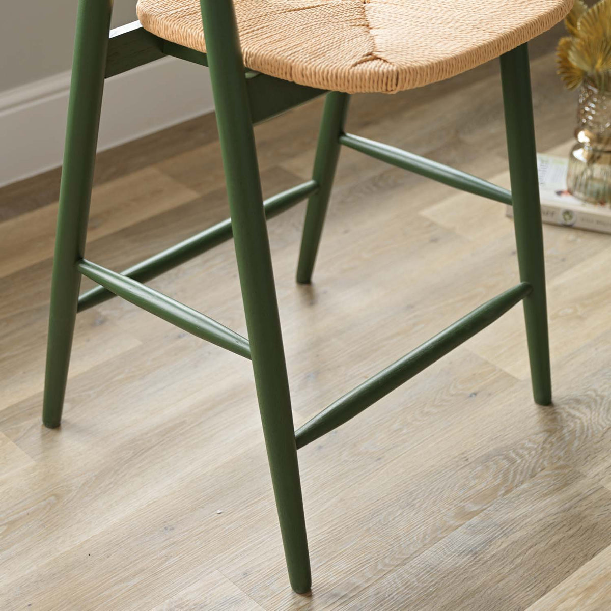 Long Island Bar Stool - Olive Green