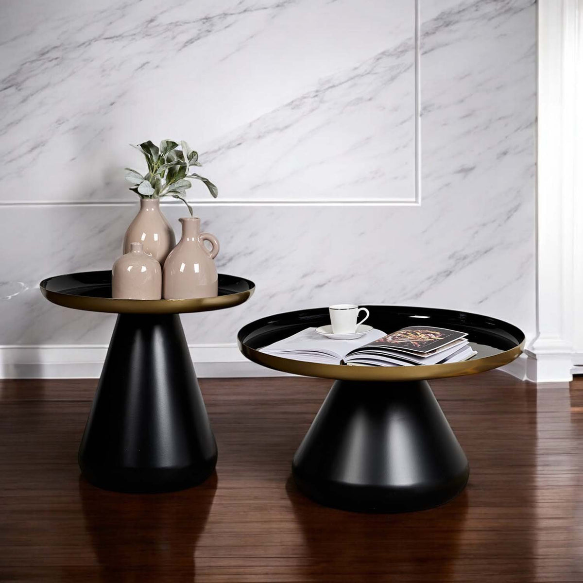 Bengal Set of 2 Coffee and Lamp Tables