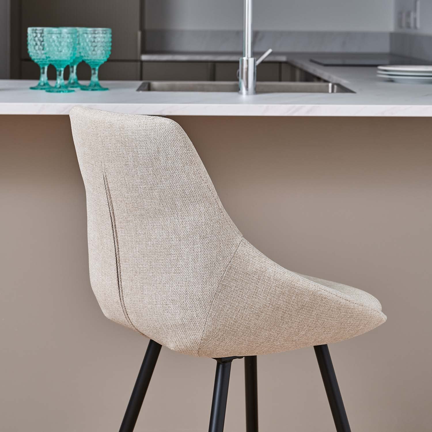 Detroit Natural Counter Chair (Set of 2)
