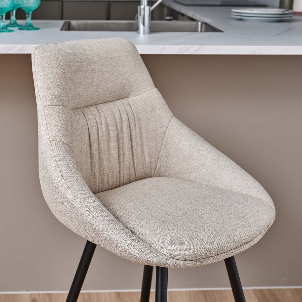 Detroit Natural Counter Chair (Set of 2)
