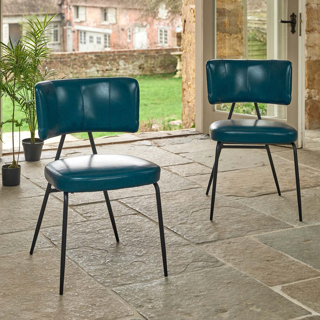 Admiral Dark Blue Dining Chair (Set of 2)