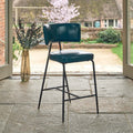 Admiral Dark Blue Bar Stool
