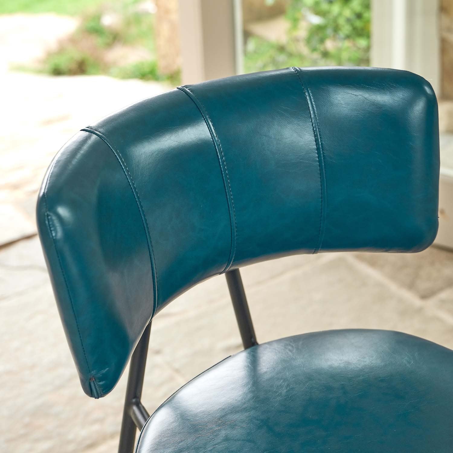 Admiral Dark Blue Bar Stool