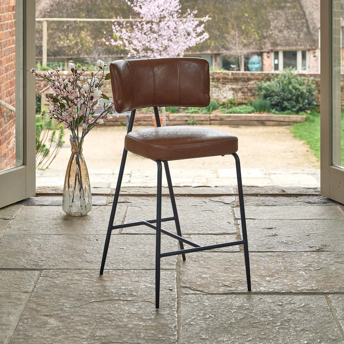 Admiral Brown Bar Stool