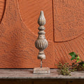 Wooden Bud Trophy Ornament - Vintage Gold