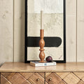Oval Glass Candle Stick in Passion