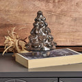 Tree Glass Ornament in Grey Luster