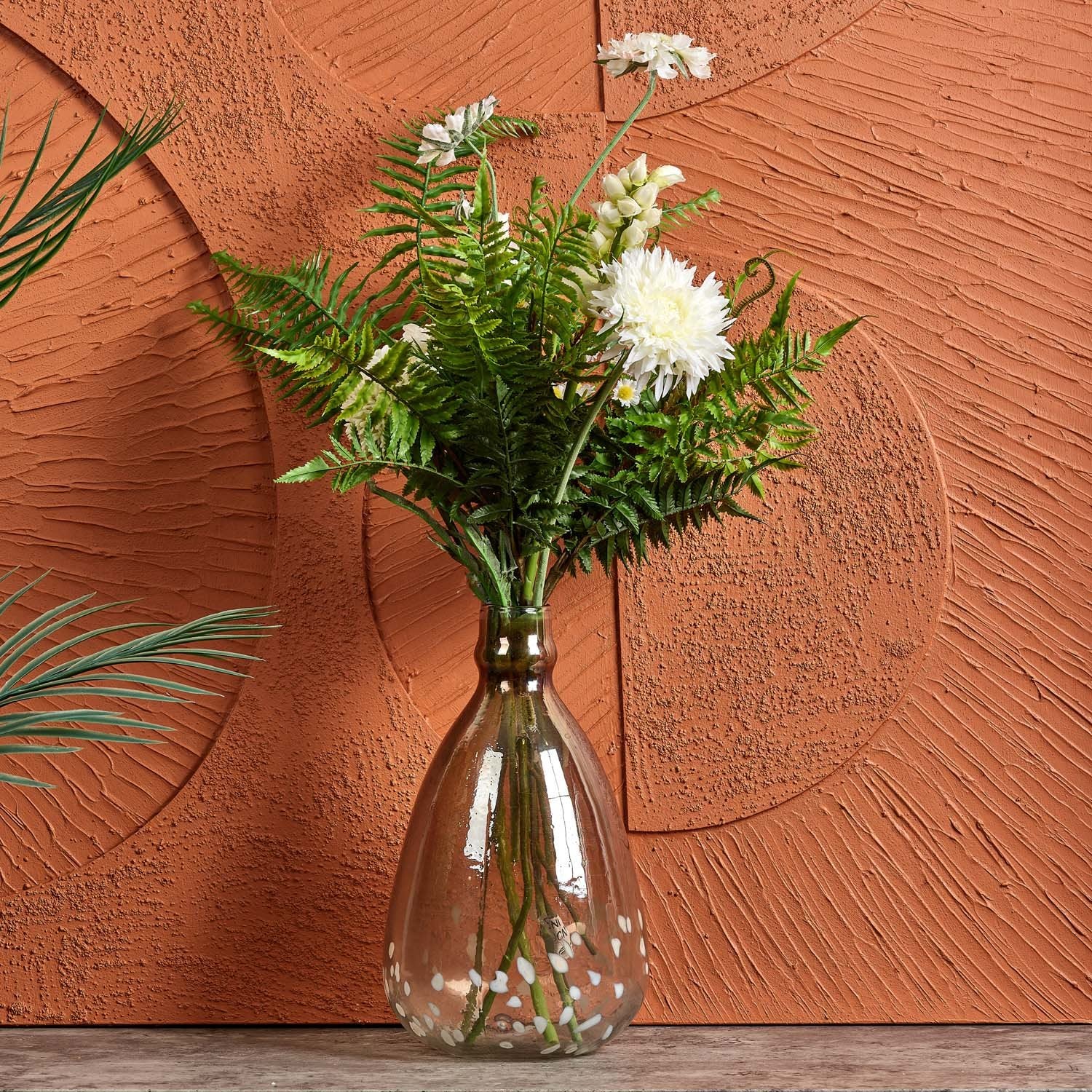 Glass Balloon Vase in Half Luster and Half Cheena Brown