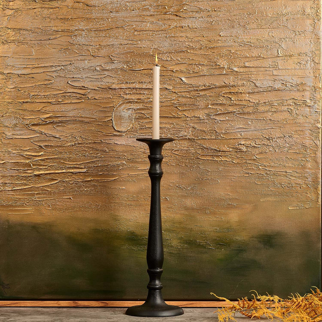Imperial Candle Stand in Matt Black - Small