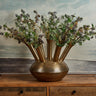 Aluminium Dome Vase in Antique Brass Finish - Large