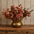 Aluminium Dome Vase in Shiny Brass Finish - Small