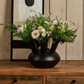 Aluminium Dome Vase in Matt Black Finish - Small