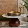 Metal Bowl Tray in Brass Finish - Medium