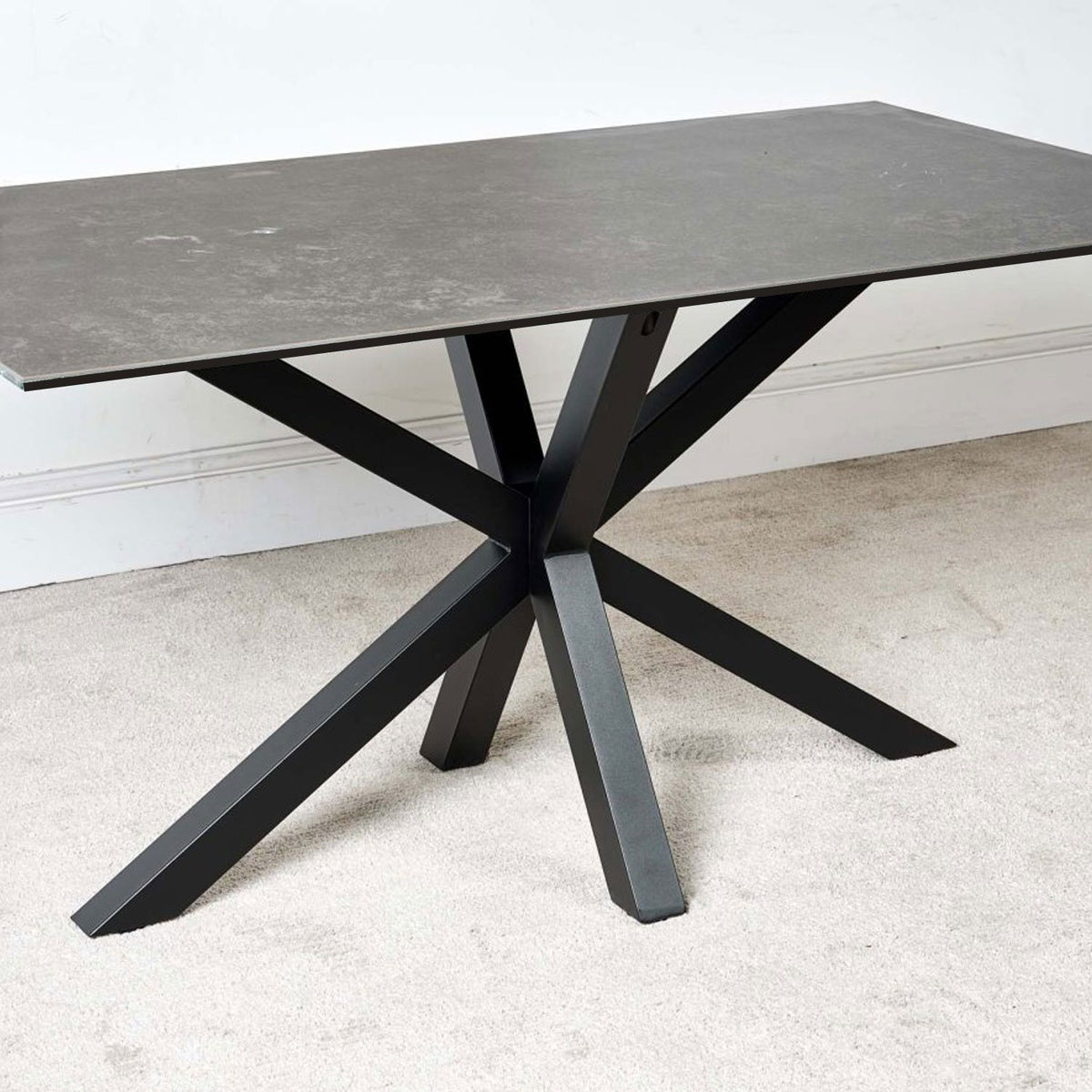 Eastcote Ceramic Dining Table 160cm - Black