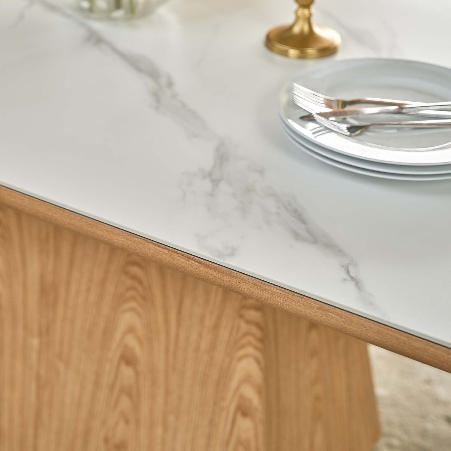 Sutton 160cm Dining Table - Ash with Frampton Corner Bench RHF & Flat Bench in Anthracite