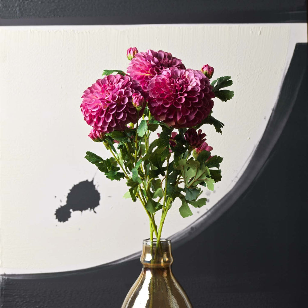 Pompon Dahlia Spray 68cm