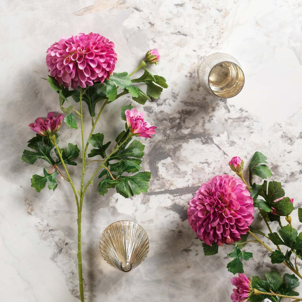 Pompon Dahlia Spray 68cm