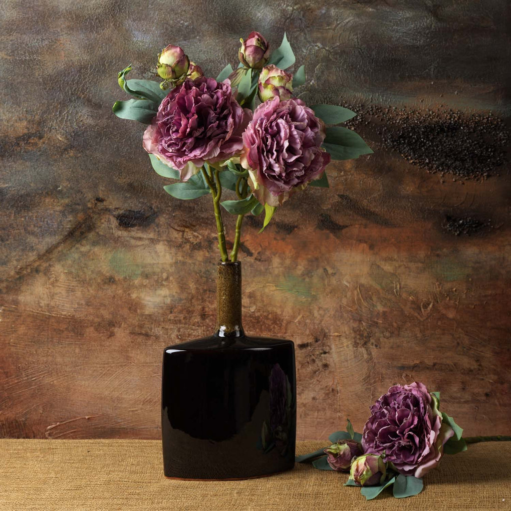 Peony spray 63cm