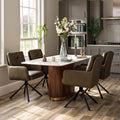 West Bay Dining Table 180cm with 4x Parma Dining Chairs in Olive
