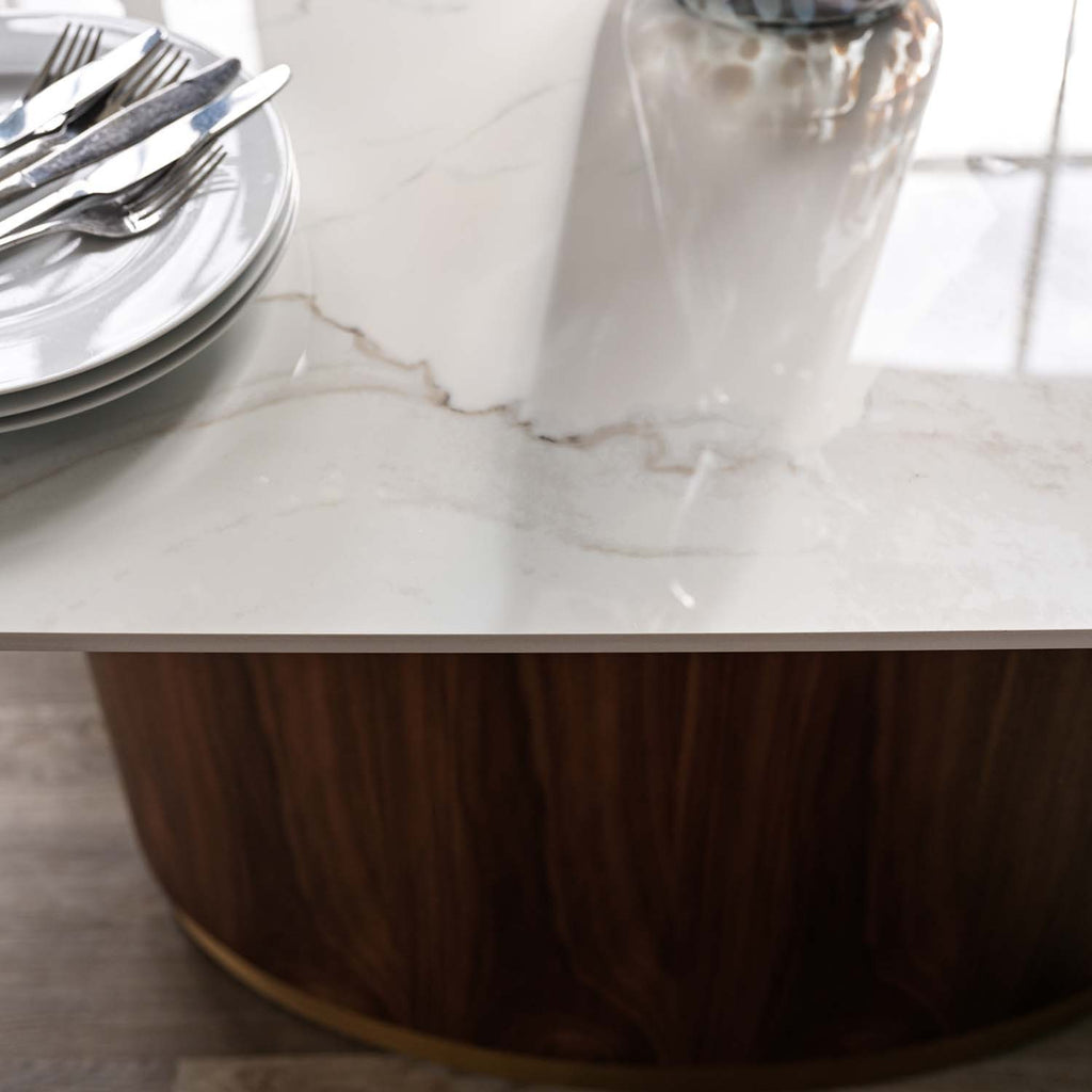 West Bay Dining Table 180cm with 4x Parma Dining Chairs in Silver