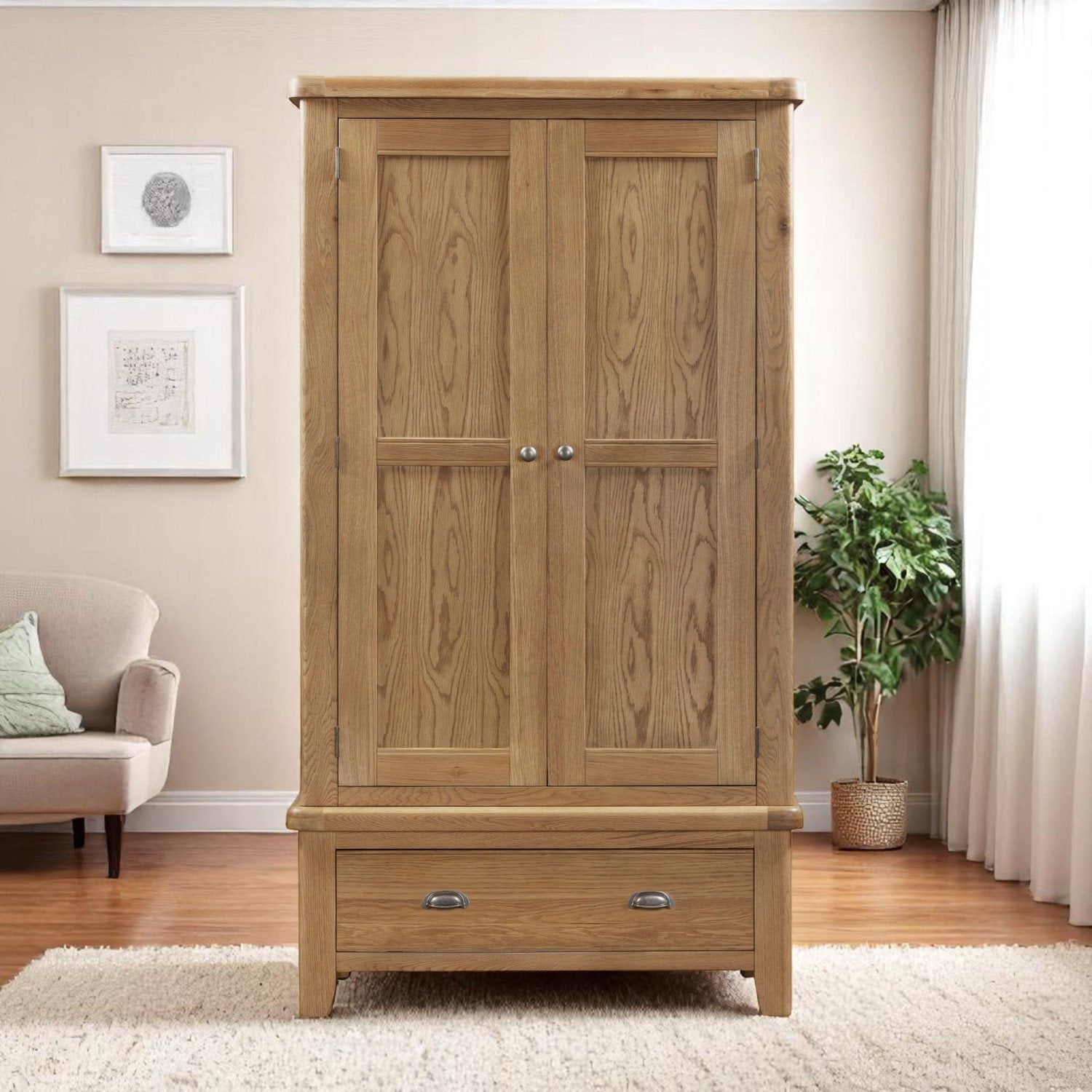 Ledbury 2 Door 1 Drawer Wardrobe