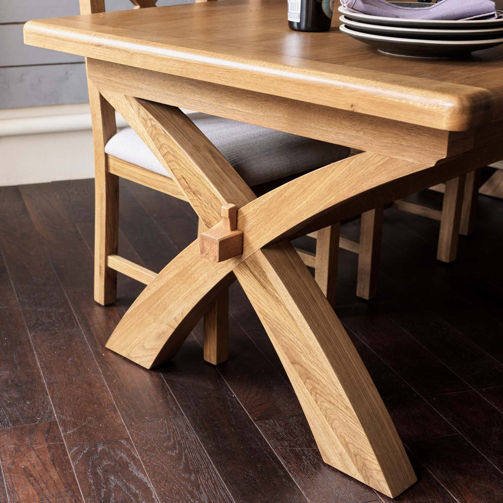 Ledbury 200-250cm Extending Dining Table with X Legs