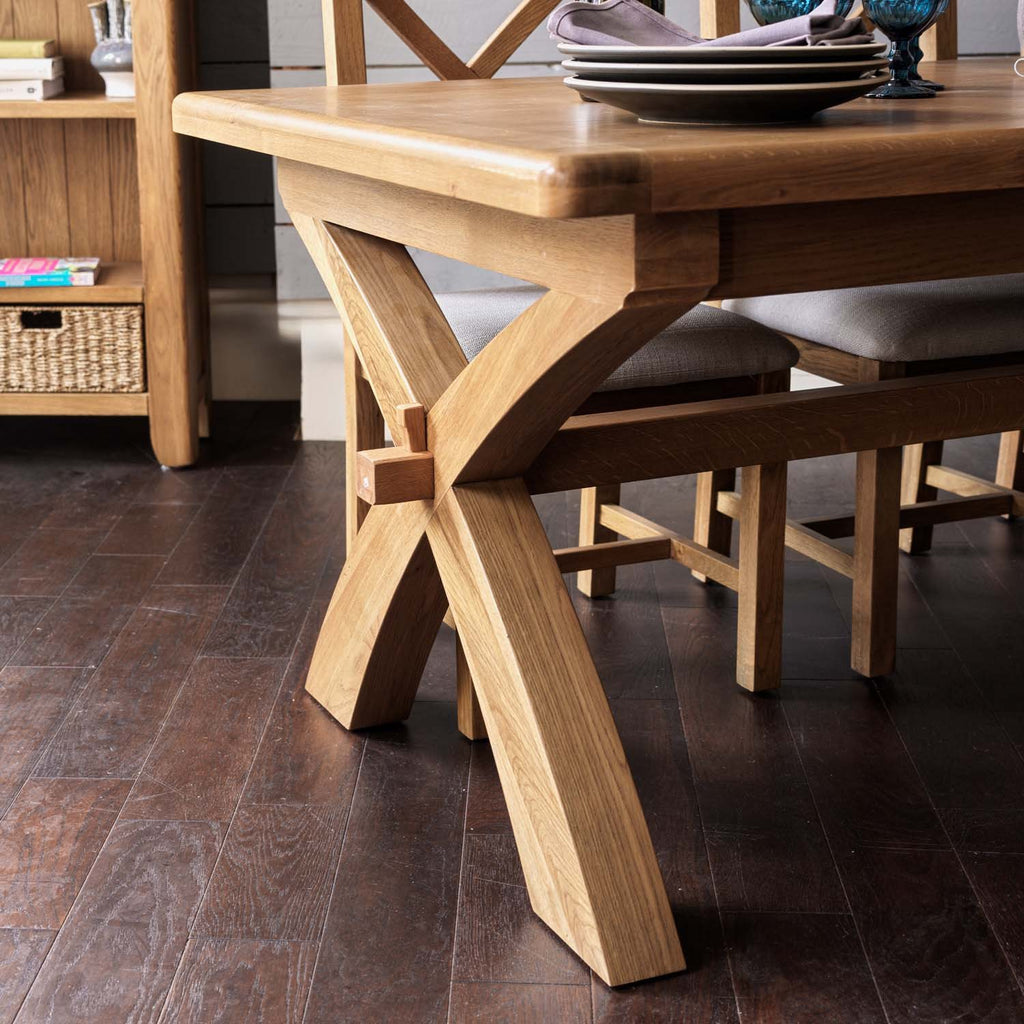 Ledbury 200-250cm Extending Dining Table with X Legs