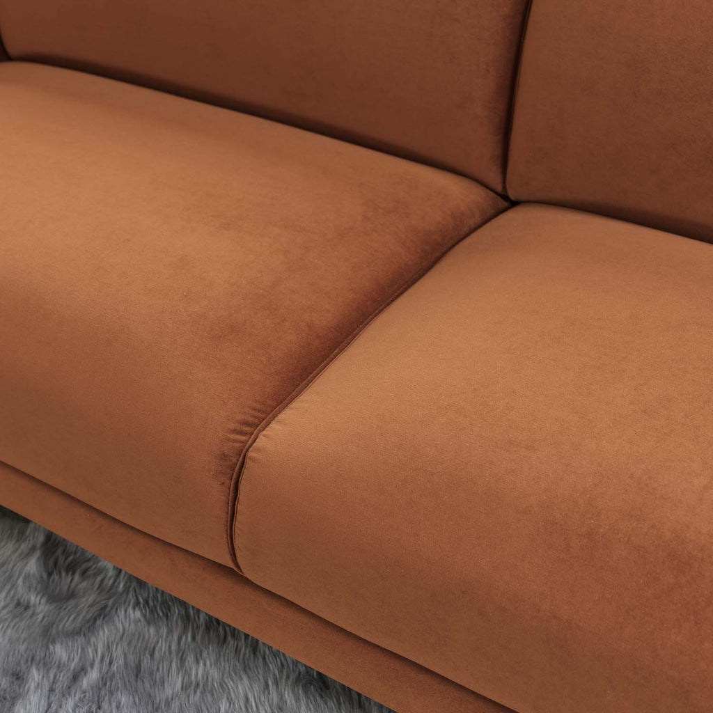 Tamar 3 Seater Sofa in Burnt Orange