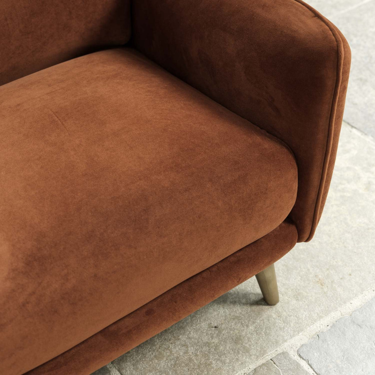 Tamar 2 Seater Sofa in Burnt Orange