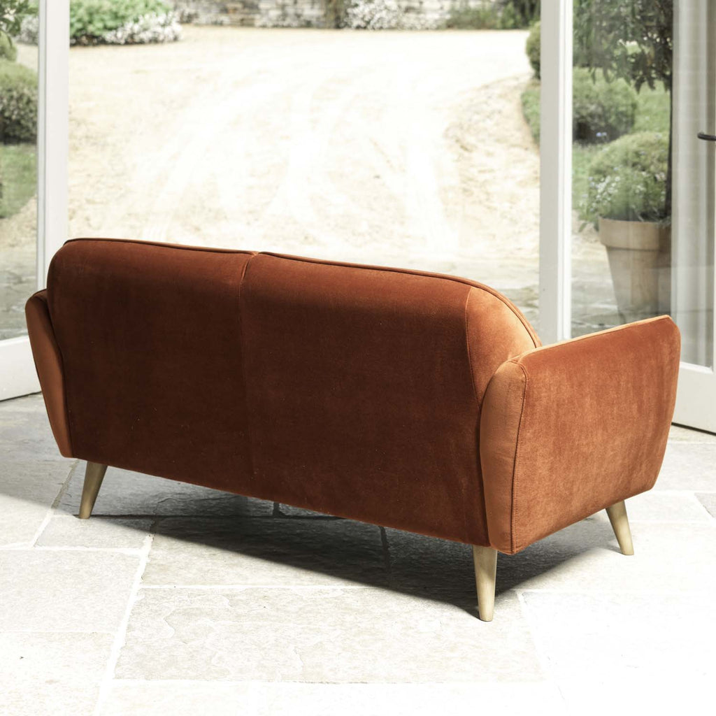 Tamar 2 Seater Sofa in Burnt Orange
