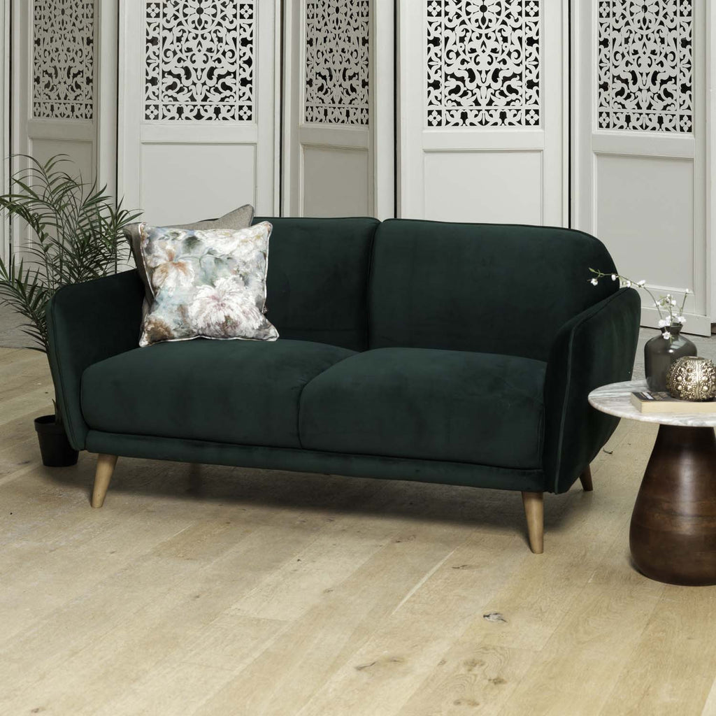 Tamar 2 Seater Sofa in Forest Green