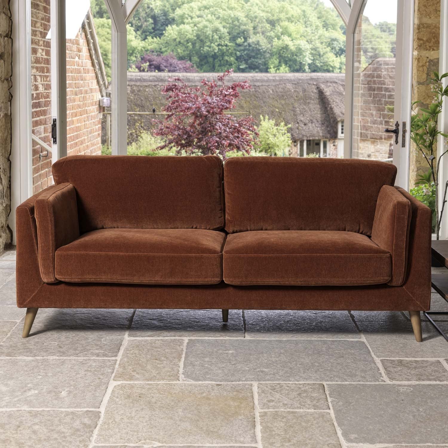 Harris 3 Seater Sofa in Rust