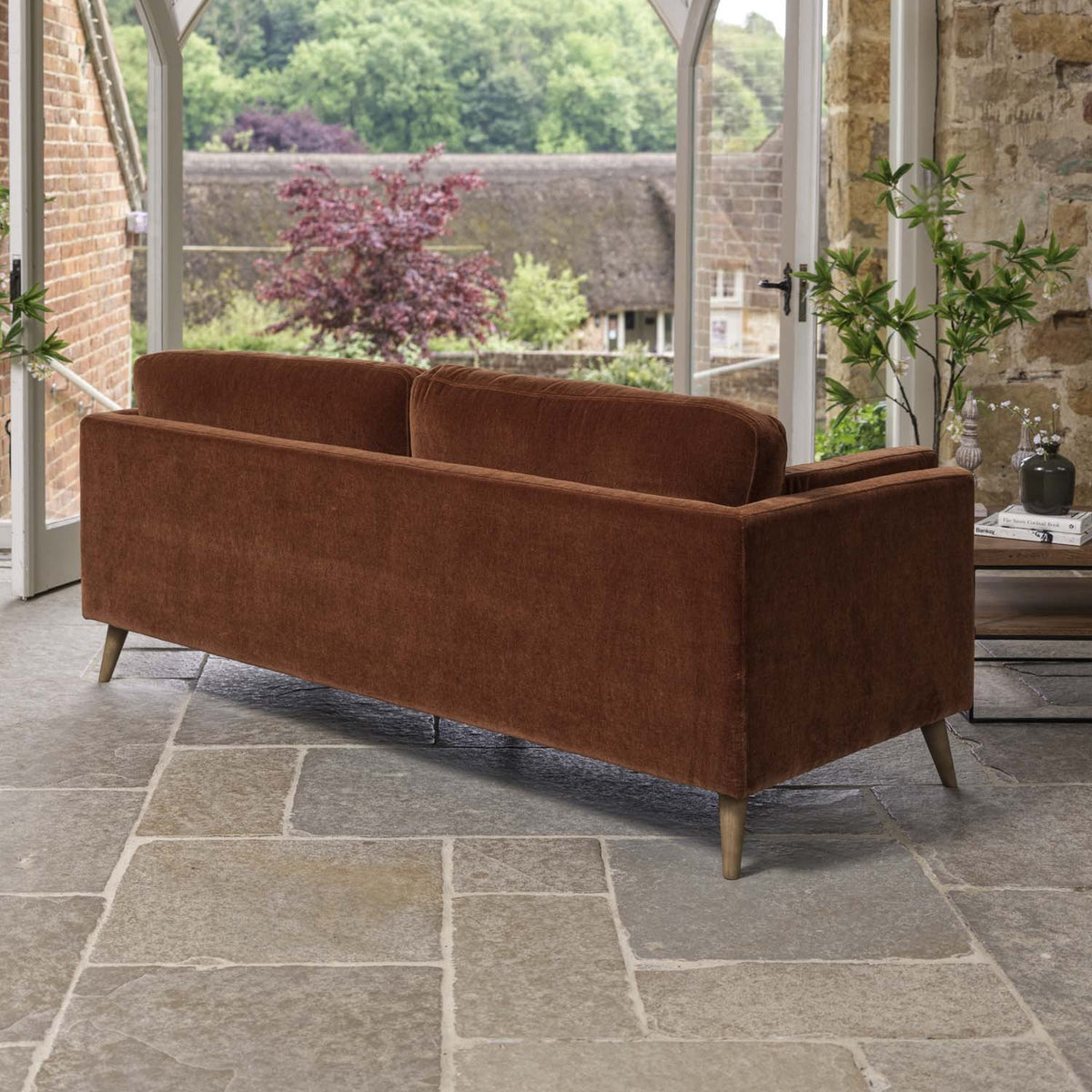 Harris 3 Seater Sofa in Rust