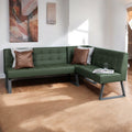 Rubix Corner Bench in Olive