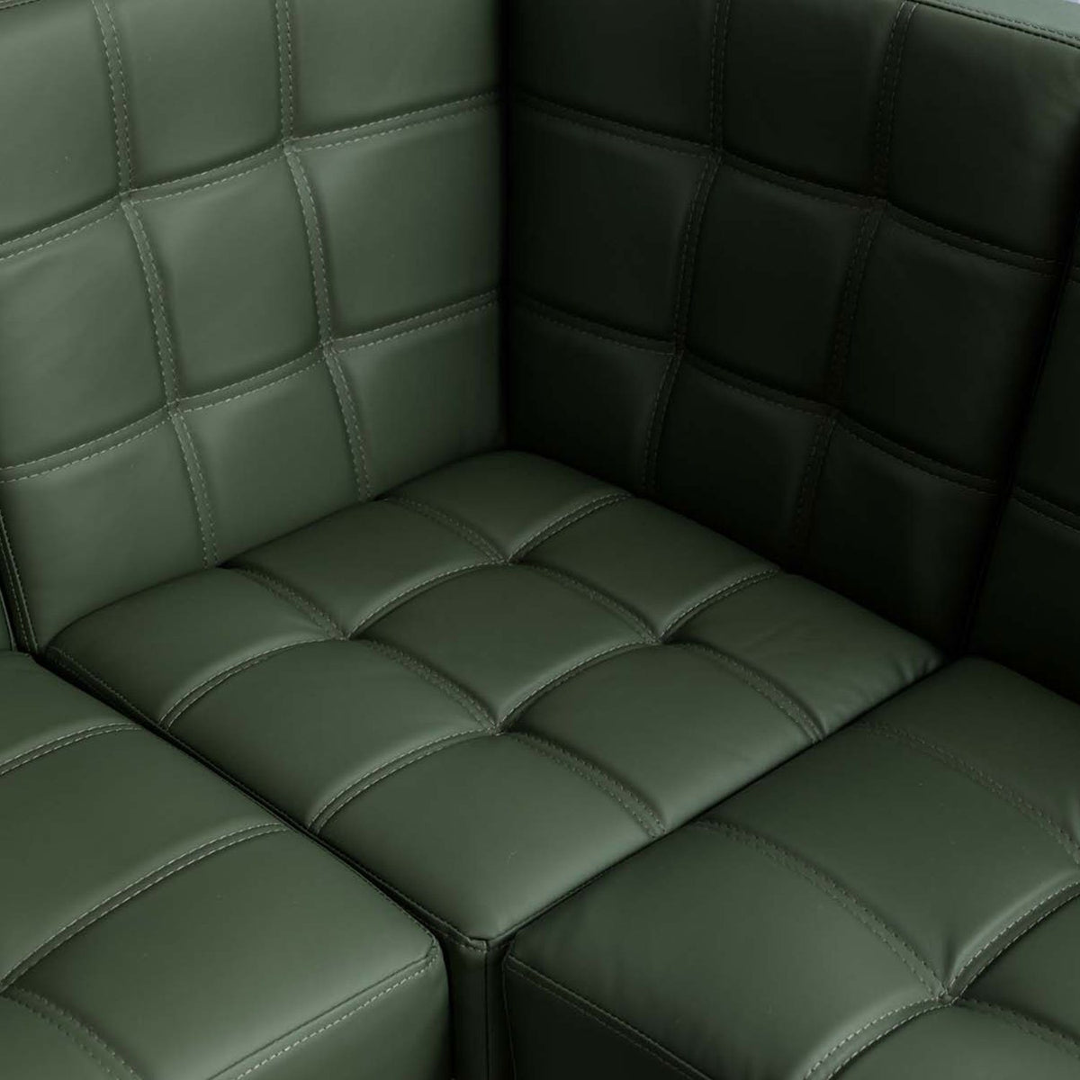Rubix Corner Bench in Olive
