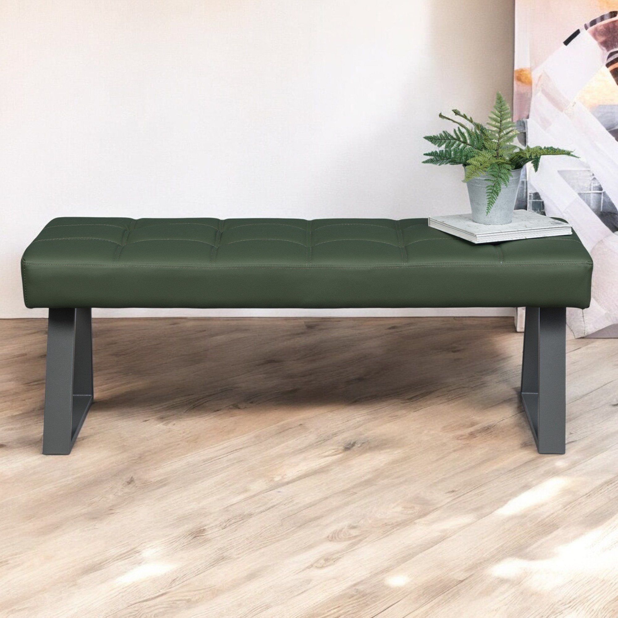 Rubix Low Bench in Olive