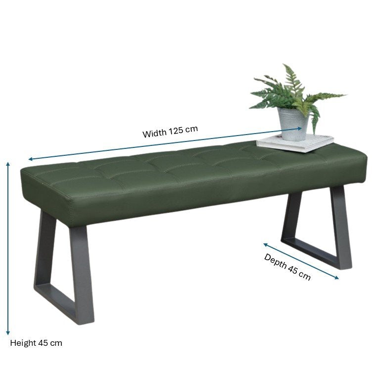 Rubix Low Bench in Olive